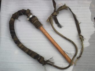 Home-made fire whip